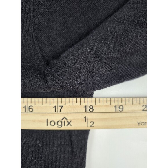 Michael Kors Women Black Medium Long Tunic Sweater With Lace Up Sides - Picture 6 of 9